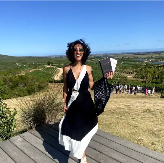 Lançamento na vinícola citada em Paris sans Eiffel, Garzon, em Punta del Leste/UY.